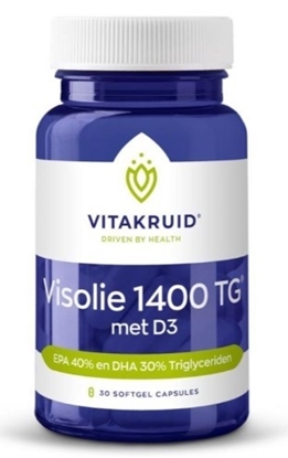 VITAKRUID VISOLIE 1400TG MET D3 TRIGLYCERIDEN EPA40 DHA30